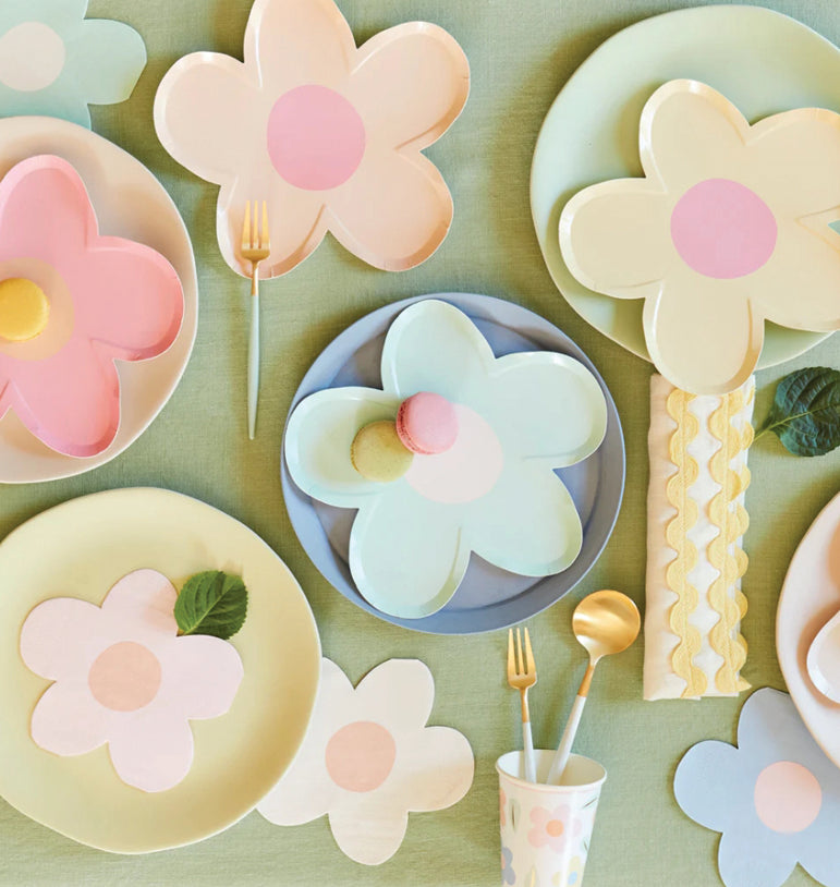 Lėkštutės "Pastelinės gėlės"