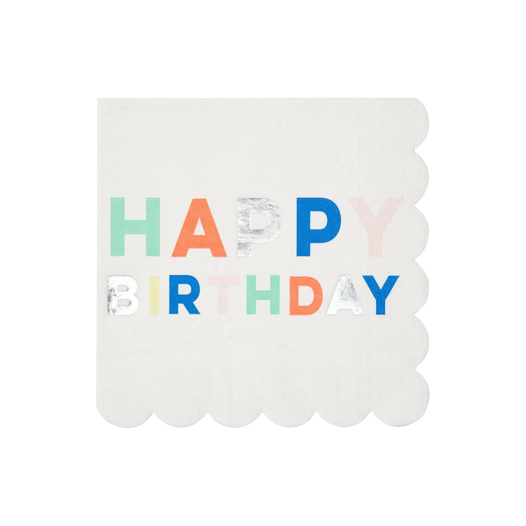 Servetėlės "Happy birthday"