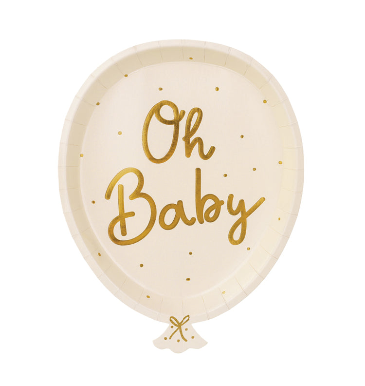 Lėkštutės "Balionėlis Oh Baby"