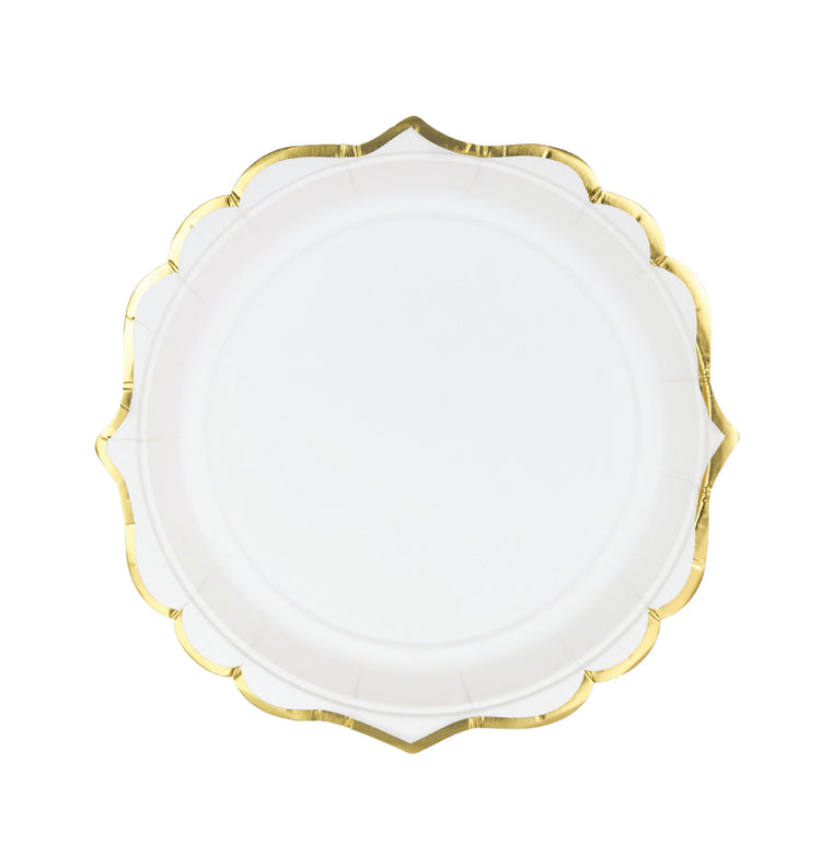 Lėkštutės, baltos