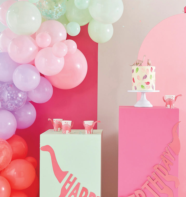 Puodeliai "Rožinis dinozauras"