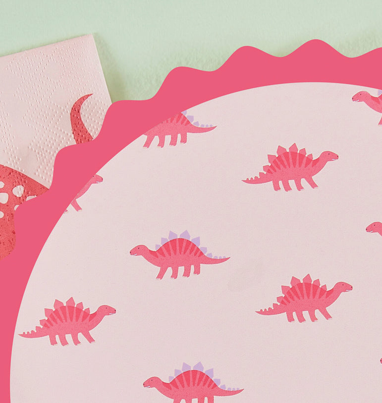 Lėkštutės "Rožiniai dinozaurai"