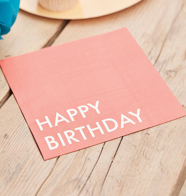 Servetėlės "Happy birthday"