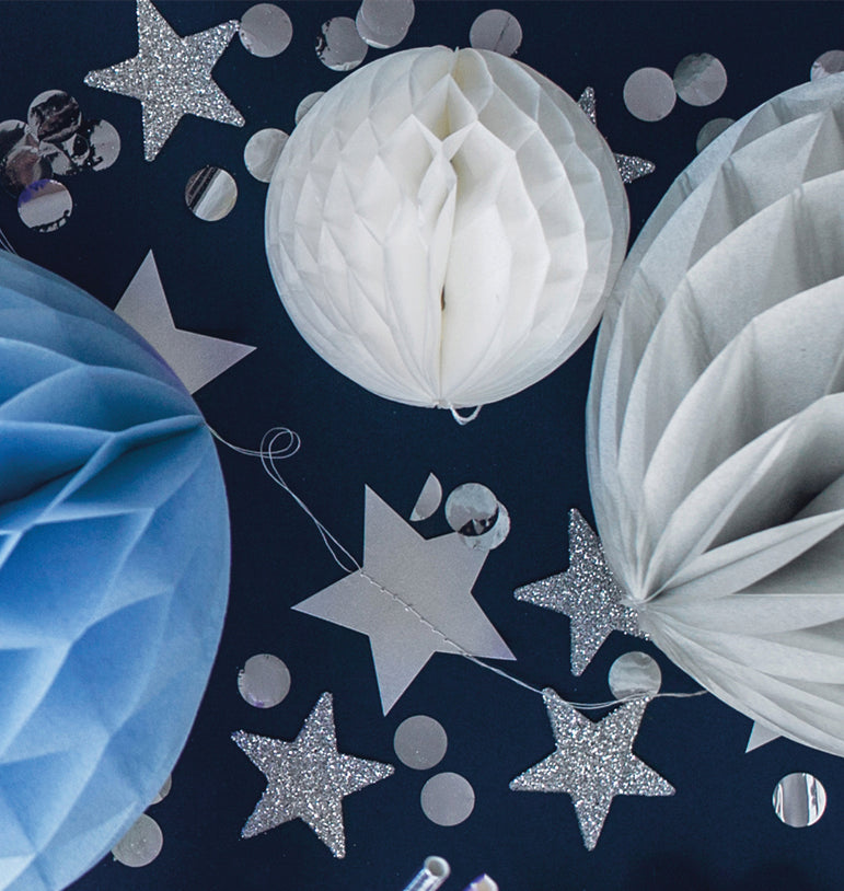 Konfeti "Sidabriniai apskritimai"