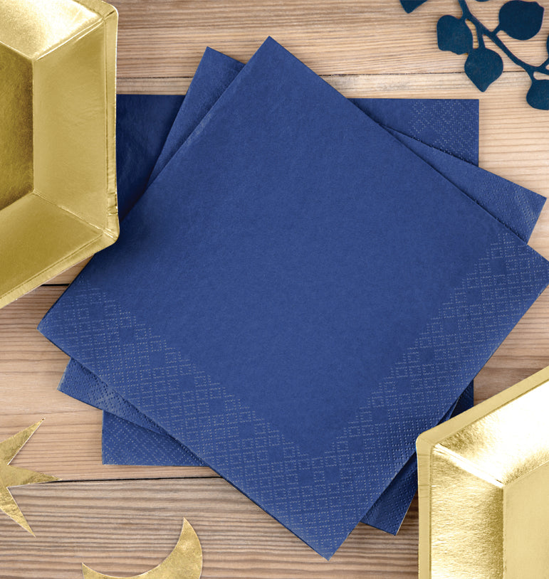 Servetėlės, tamsiai mėlynos