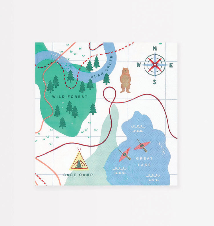 Servetėlės "Žemėlapis"