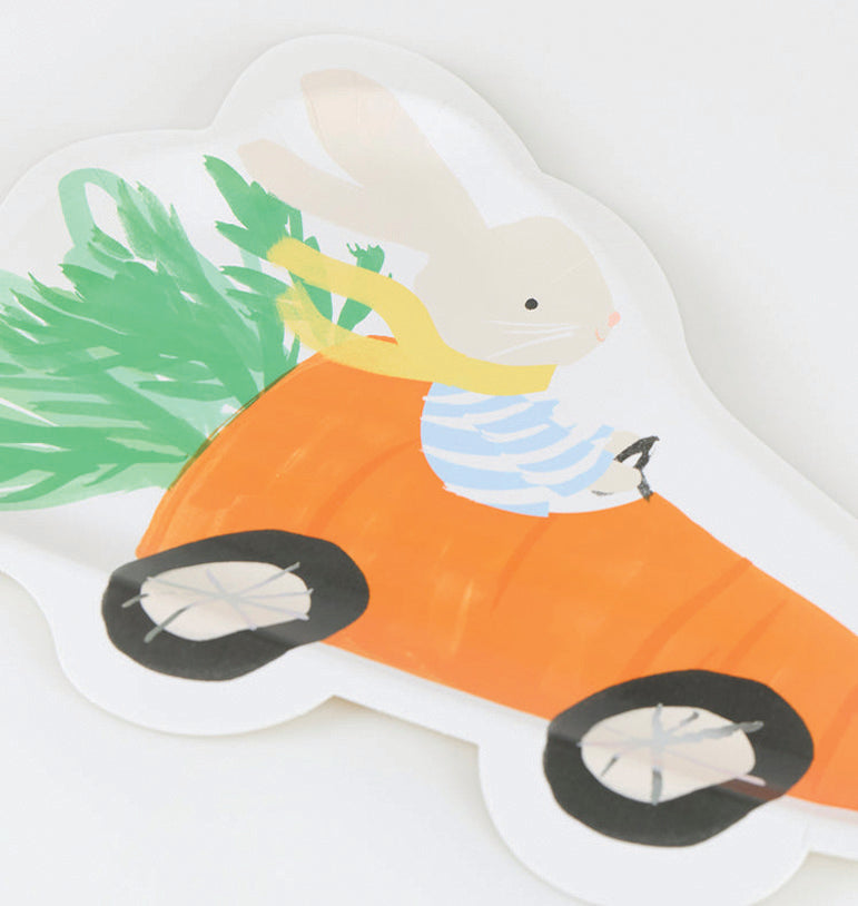 Lėkštutės "Zuikis automobilyje"