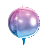 Folinis balionas Ombre, violetinis-mėlynas